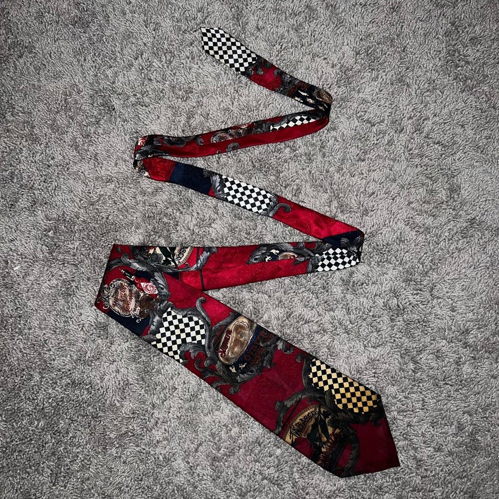TABASCO 100% Silk Tie Silhouette Oysters McILHENNY Co Avery Island LA 57"x4"